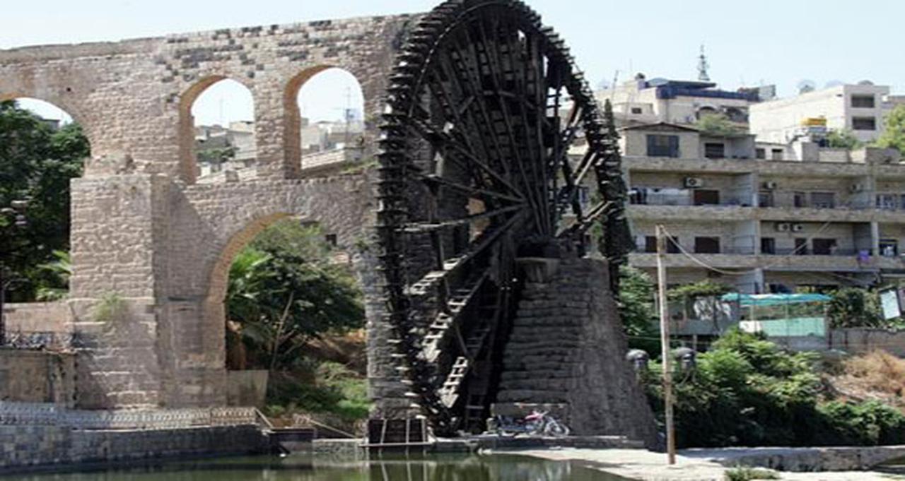Mamuriya Noria, MS 1453'te erken Osmanlı döneminde inşa edilmiş, (Sana tarafından fotoğraf)