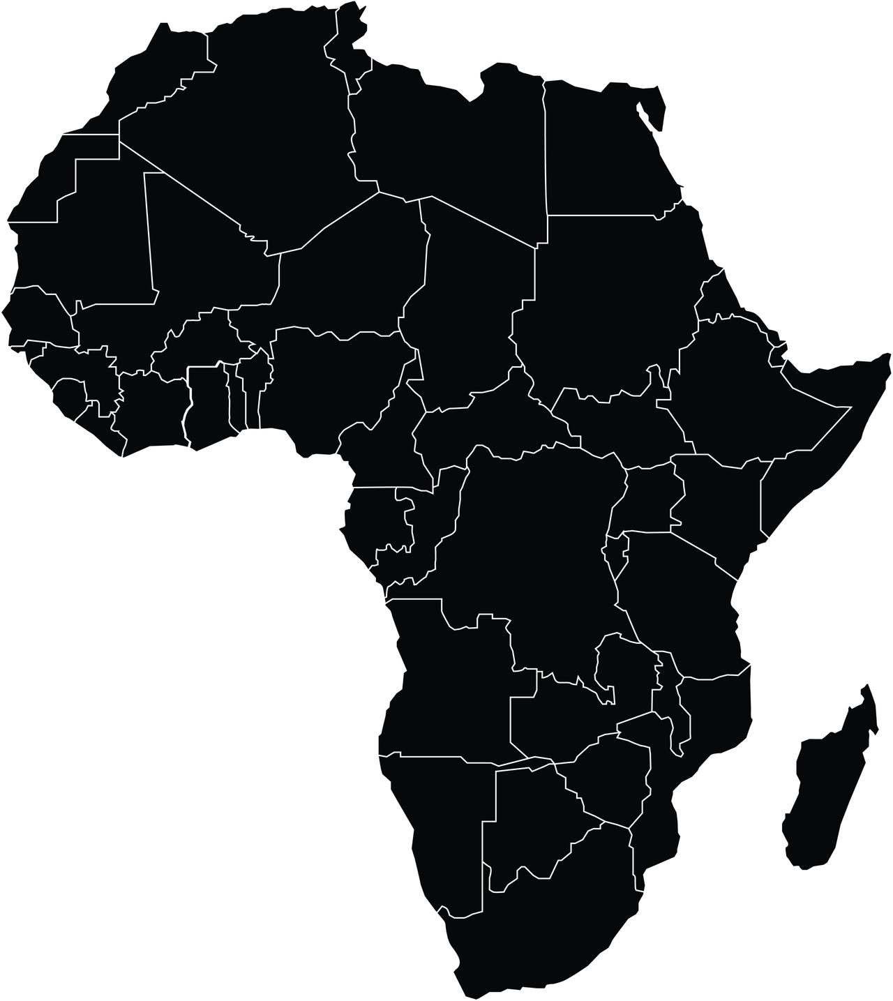 Political map of Africa showing countries. (Adobe Stock Photo)