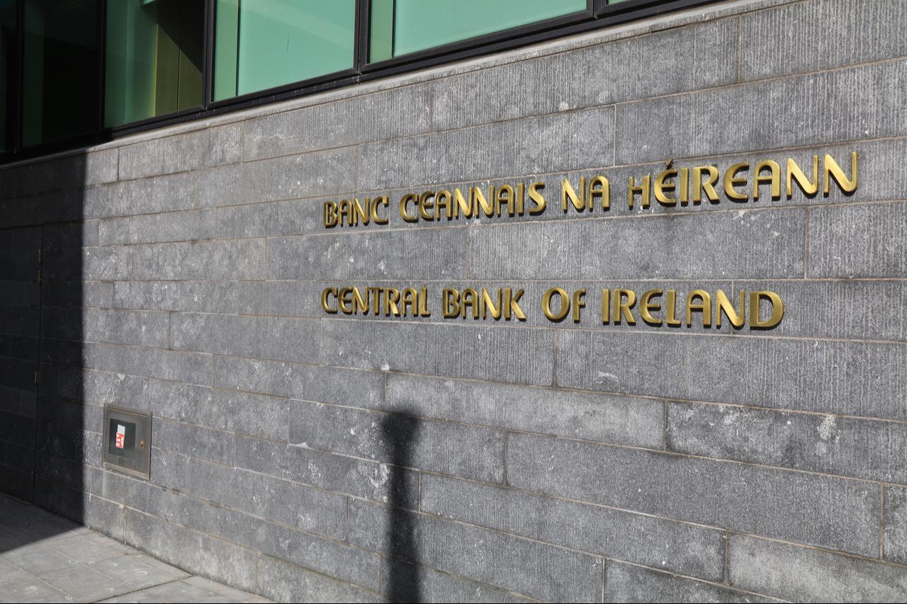 Entrance of the Central Bank of Ireland building in Dublin, July 7, 2024. (Adobe Stock Photo)