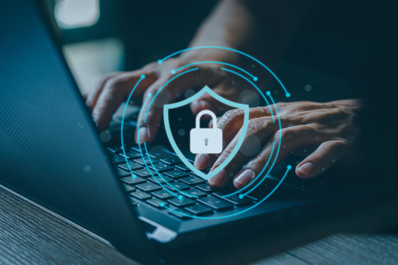 Technology, internet, and network in the cybersecurity concept highlight data protection and secure internet access, selecting the security icon on the virtual screen, accessed on Sep. 1, 2025. (Adobe Stock Photo)