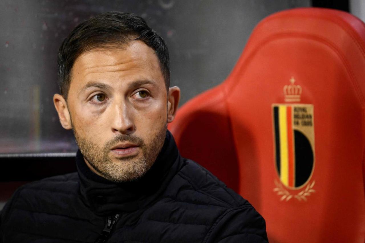 Domenico Tedesco looks on ahead of the UEFA Nations League League A, Group A2 football match between Belgium and France, at the King Baudouin Stadium in Brussels, October 14, 2024. (AFP Photo)