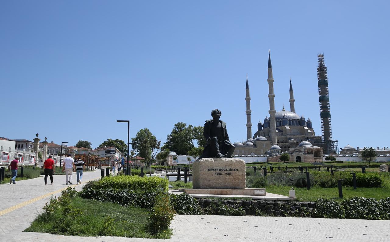 Restoration continues in Mimar Sinan's masterpiece, Selimiye Mosque, Edirne, Türkiye, June 24, 2024. (AA Photo)