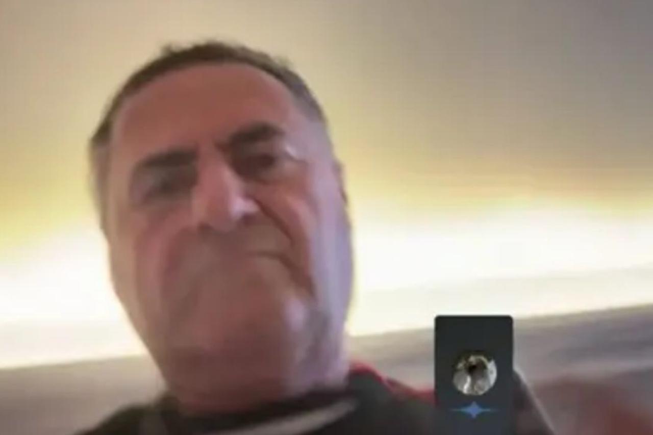Photo shows Israeli Defense Minister Israel Katz during video call conducted by Turkish hacker group, on Sep. 11, 2025. (Photo via Türkiye Daily)