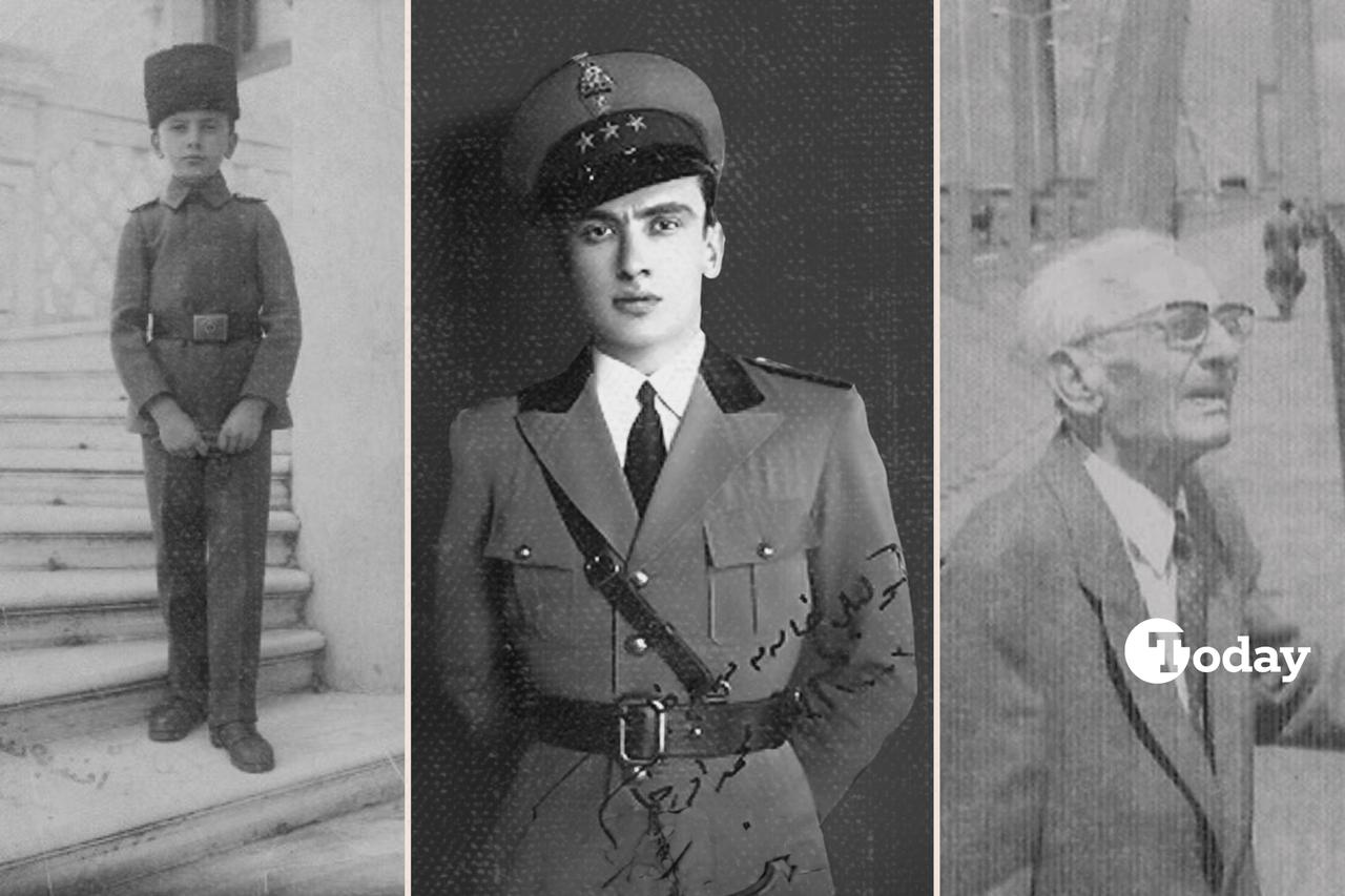 Young, military, and elder portraits of Mehmed Orhan Osmanoglu, grandson of Sultan Abdulhamid II and 42nd Head of the Ottoman Dynasty. (Photo collage by Türkiye Today team)