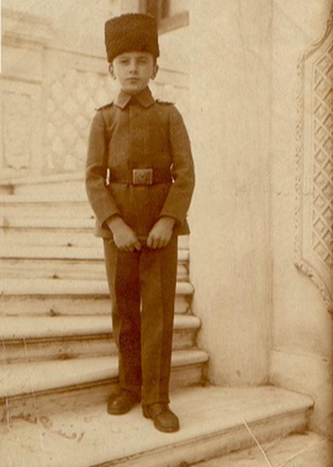 Prince Orhan as a student at the military school, early 20th century. (Photo via Wikimedia)