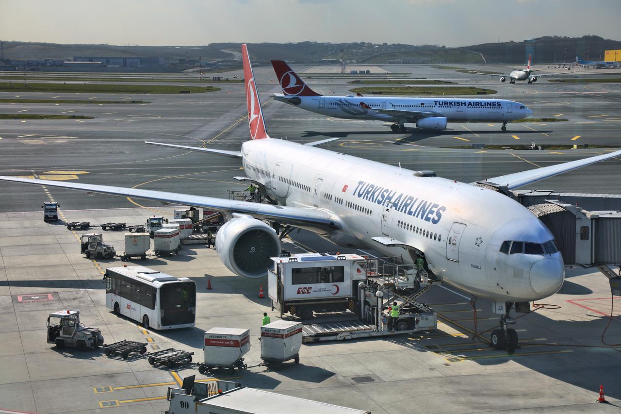 Photo shows Boeing 777-300ER aircraft of Turkish Airlines at Istanbul International Airport in Istanbul, Türkiye, accessed on Sept. 13, 2025. (Adobe Stock Photo)