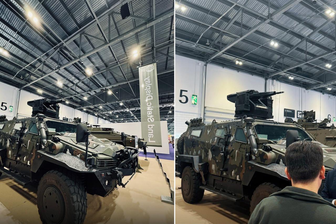 Turkish Nurols NOMAD (NMS 4x4) at DSEI UK 2025. (Photo via X/@nurolmakinauk)