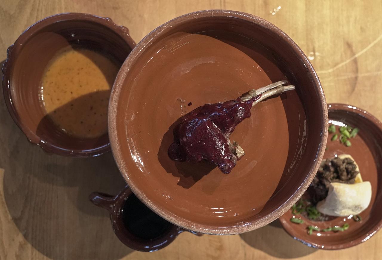 Chef Necati Yılmaz's dishes inspired by archaeological research are seen in Istanbul, Türkiye, July 29, 2025. (AA Photo)
