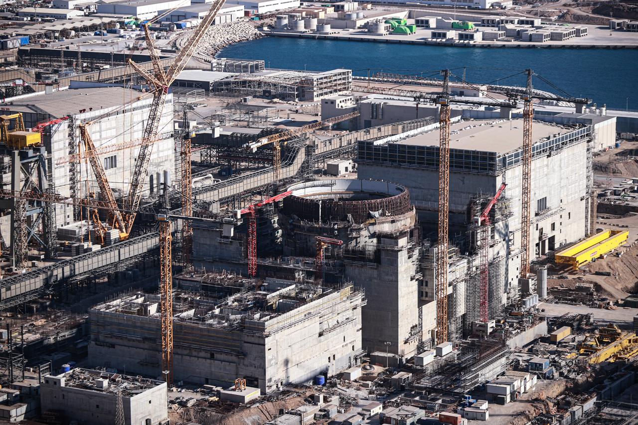 A view of construction works at the first unit of the Akkuyu Nuclear Power Plant (NPP) in Mersin, southern Türkiye, September 14, 2025. (AA Photo)