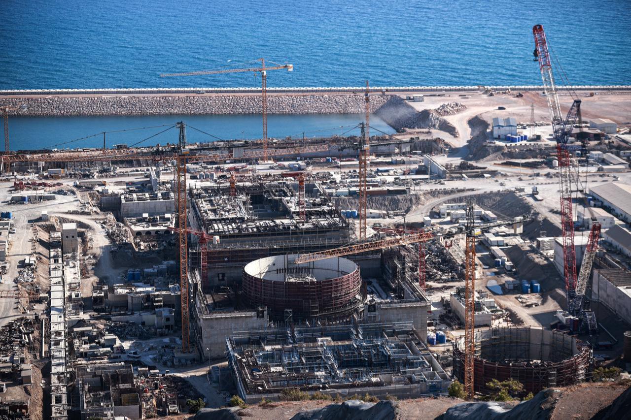 Aerial view of the Akkuyu Nuclear Power Plant site on the Mediterranean coast in Mersin, Türkiye, September 14, 2025. (AA Photo)