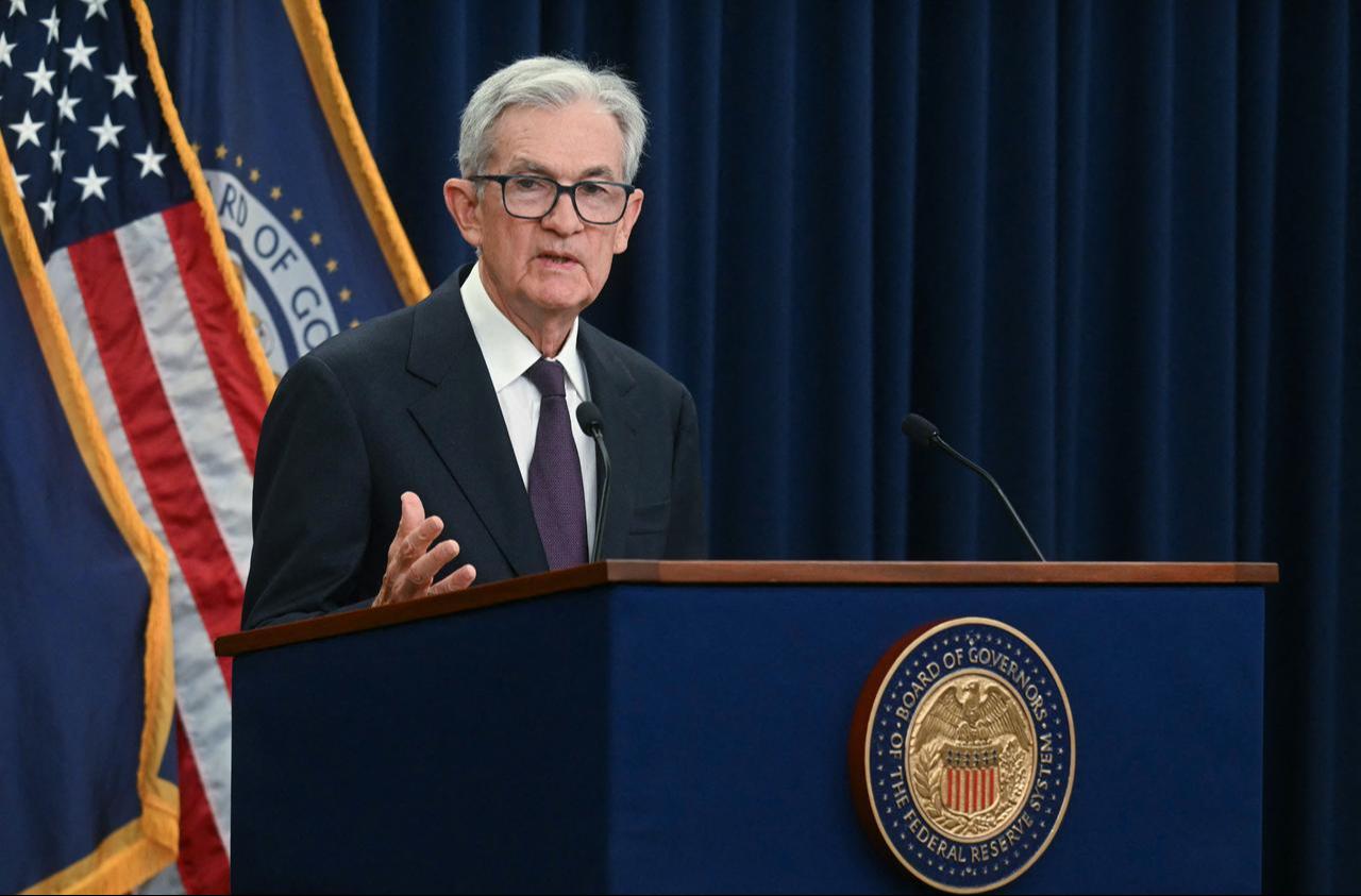 US Federal Reserve Chair Jerome Powell speaks at a news conference at the Federal Reserve headquarters, following the Federal Open Market Committee (FOMC) meeting in Washington, DC, September 17, 2025. (AFP Photo)