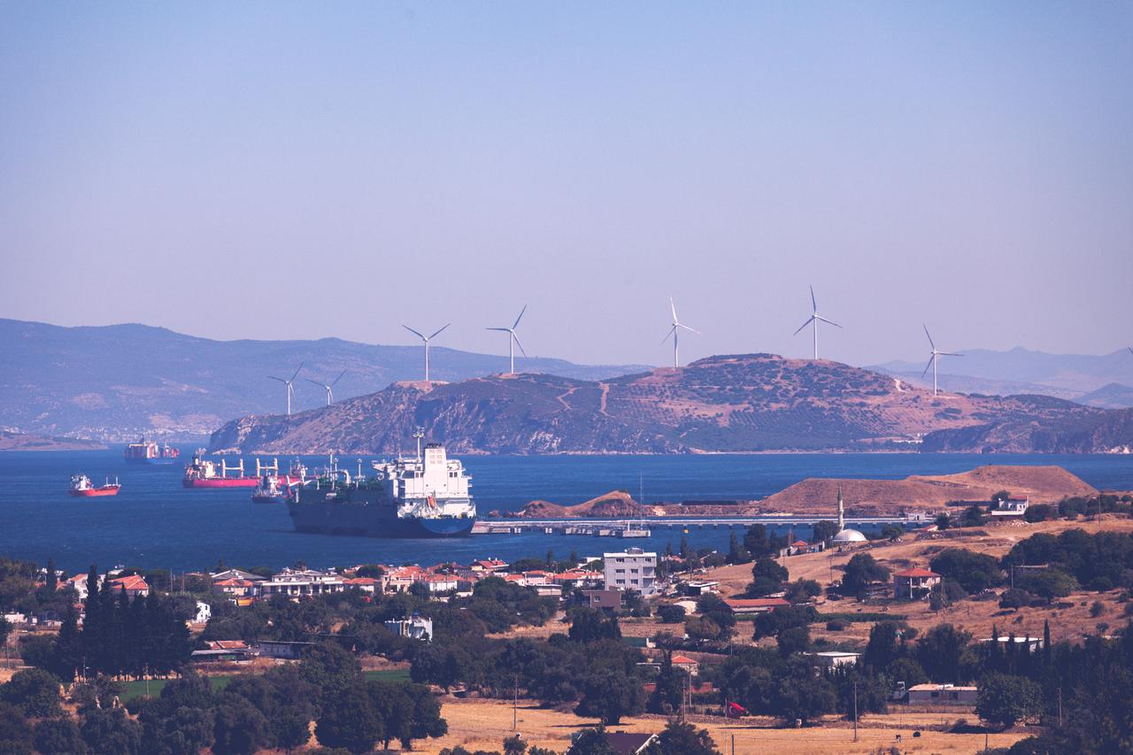 Photo shows ships parked in Aliaga district in Izmir, Türkiye, accessed on Sept. 2, 2025. (Adobe Stock Photo)