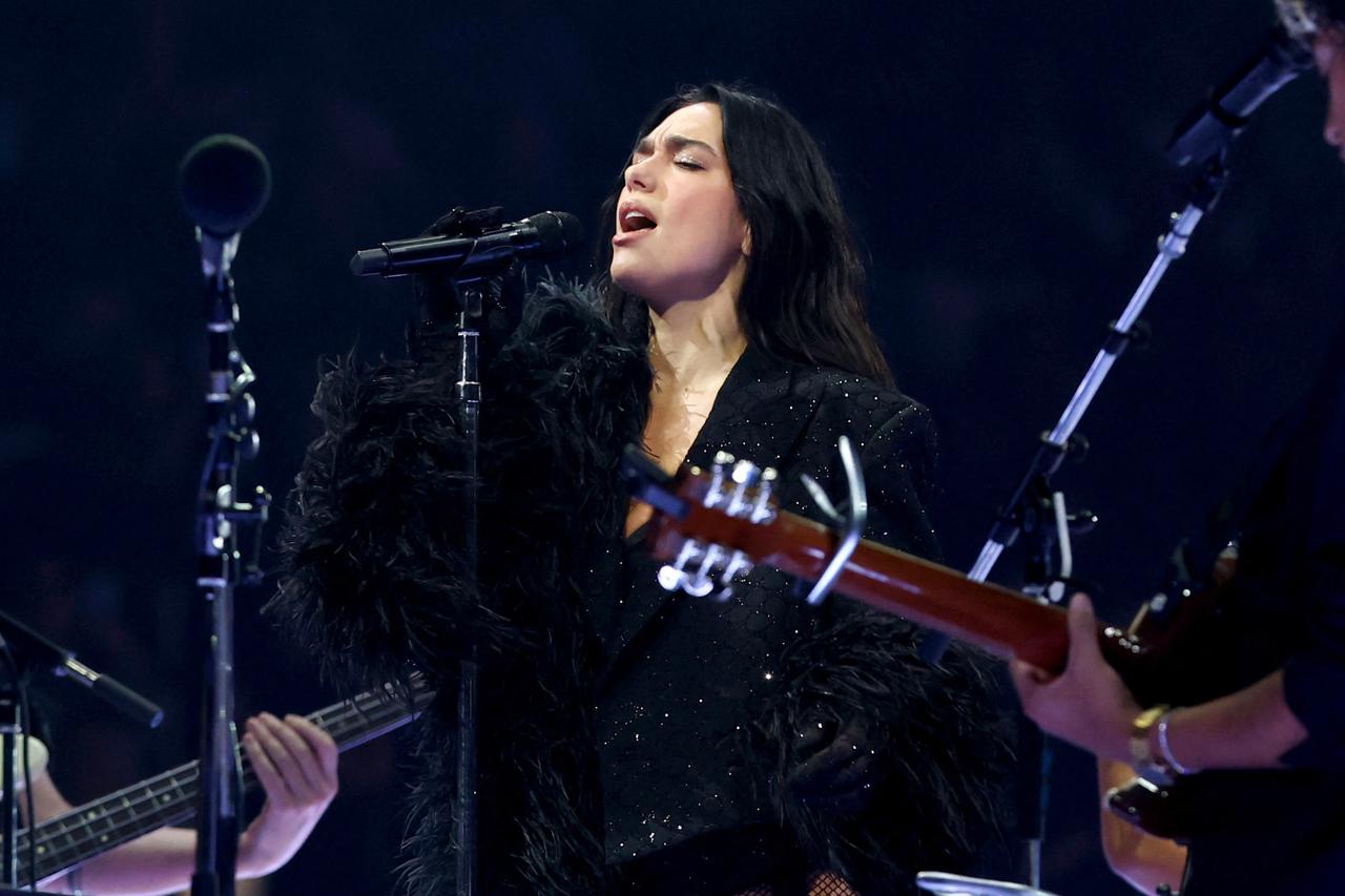 Dua Lipa performs onstage at Madison Square Garden, September 20, 2025 in New York City.   (AFP Photo)