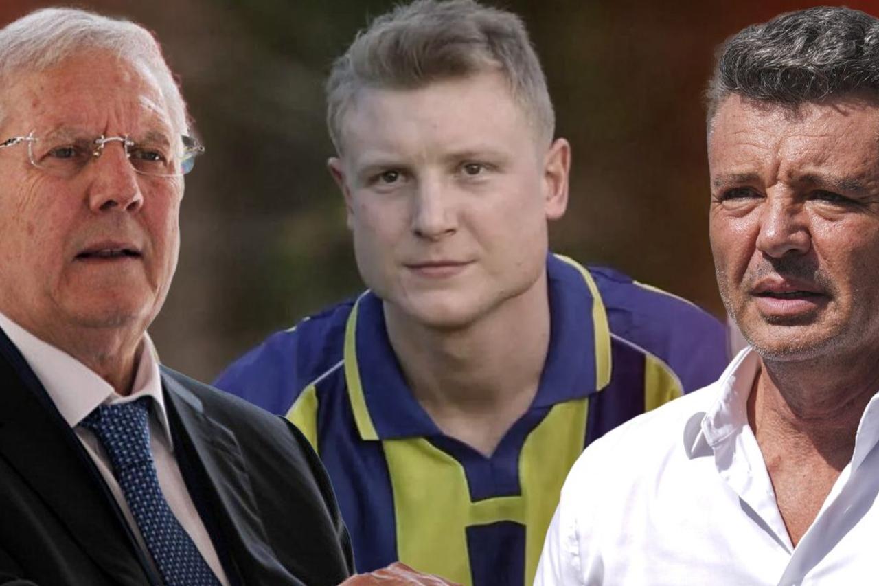 Former Fenerbahce president Aziz Yildirim (Left), Russian striker Vladimir Beschastnykh (Center) and current club president Sadettin Saran (Right). (Photo collage by Türkiye daily)