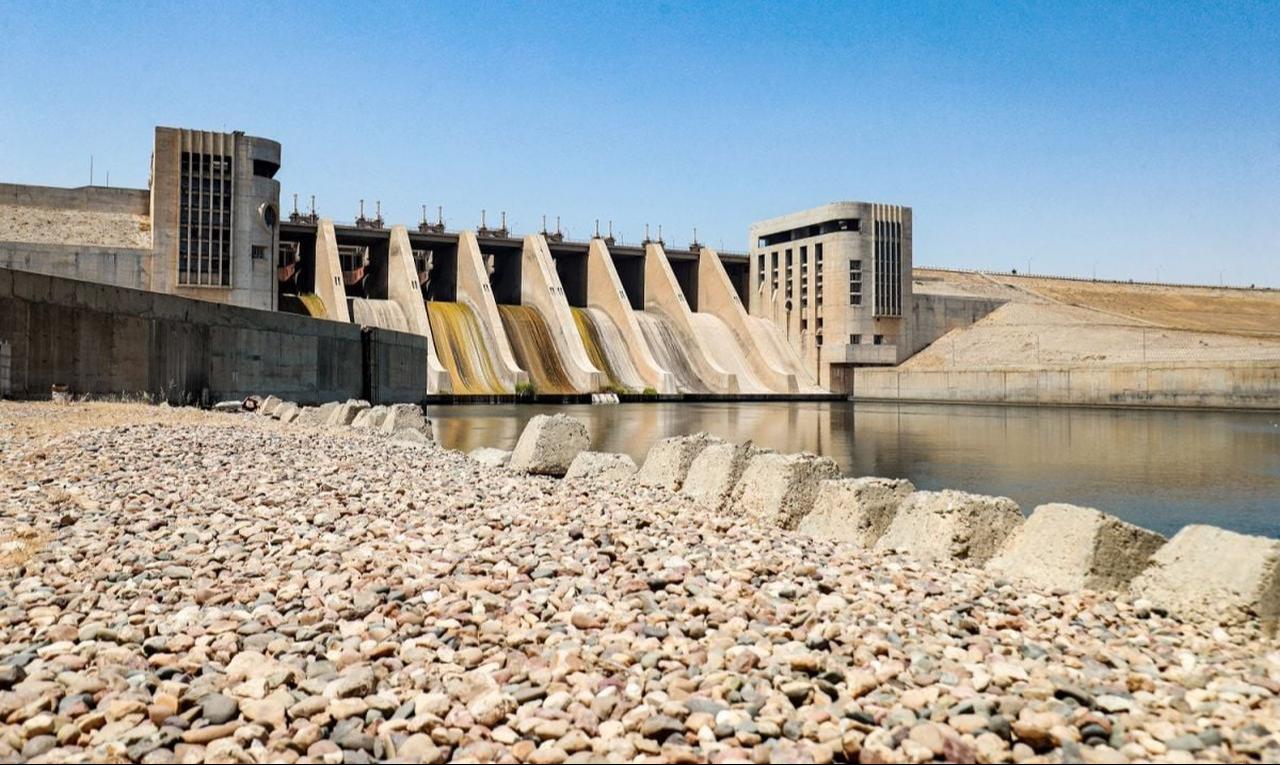Tishrin Dam in Syria's Manbij province on Jan. 26, 2021. (AFP Photo)