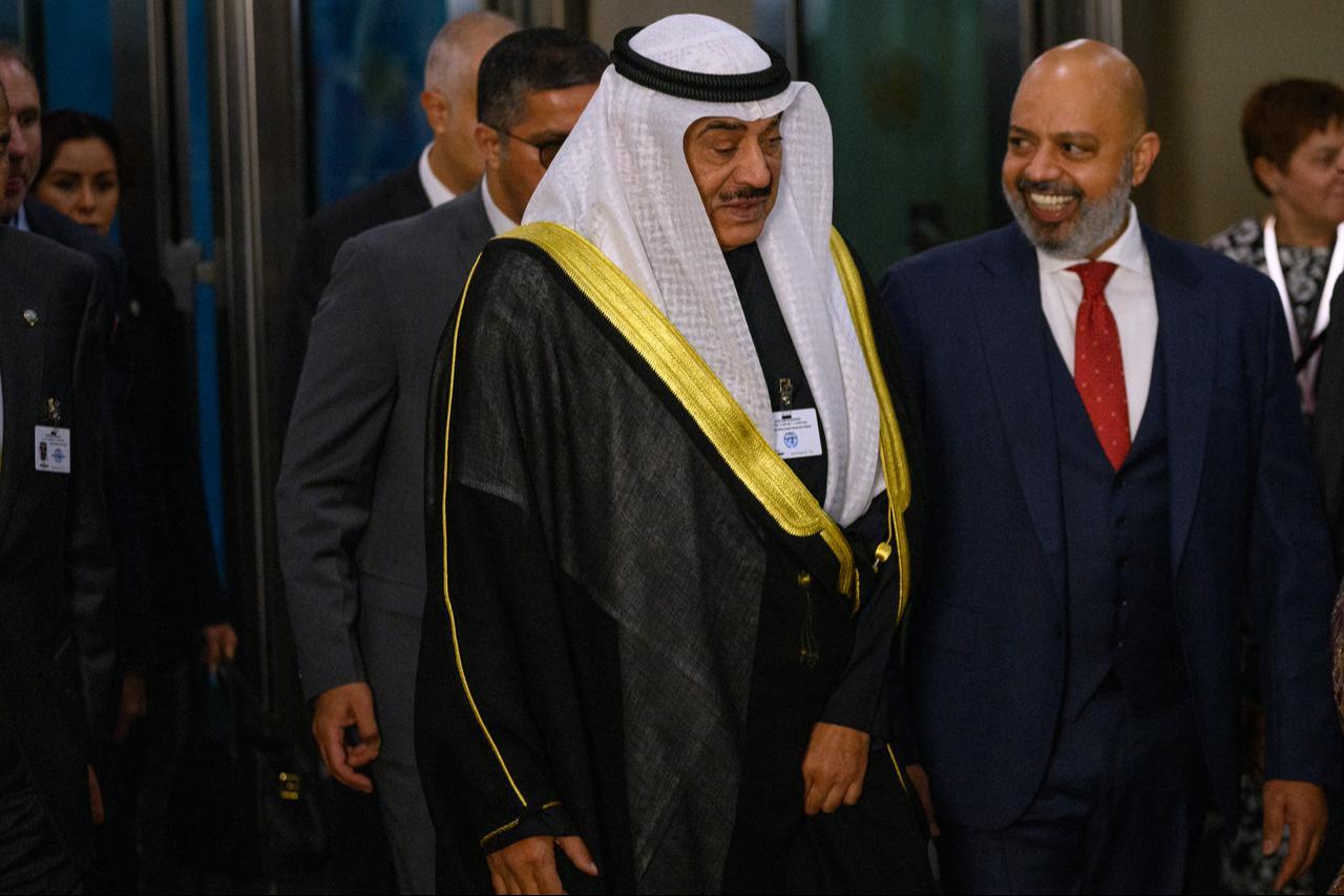 Crown Prince of Kuwait Sabah al-Khalid al-Sabah arrives for the 80th session of the UNGA, Sept. 23, 2025, at UN headquarters in New York City. (AFP Photo)