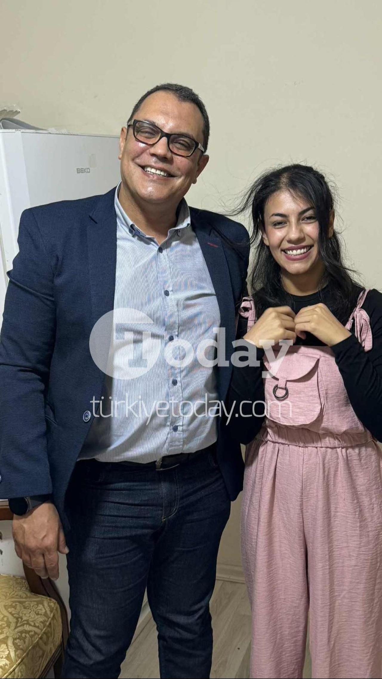 Haytham Fouad with the woman who allegedly defrauded him, in a photo taken after their Islamic marriage ceremony at a home in Esenyurt, Istanbul. (Photo provided to Türkiye Today)
