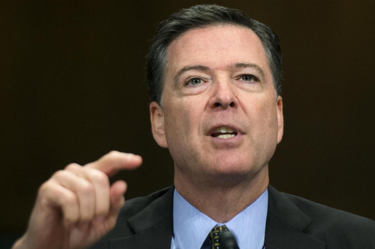 FBI Director James Comey testifies before the Senate Judiciary Committee on Capitol Hill, in Washington, D.C. on May 3, 2017. (AFP Photo)