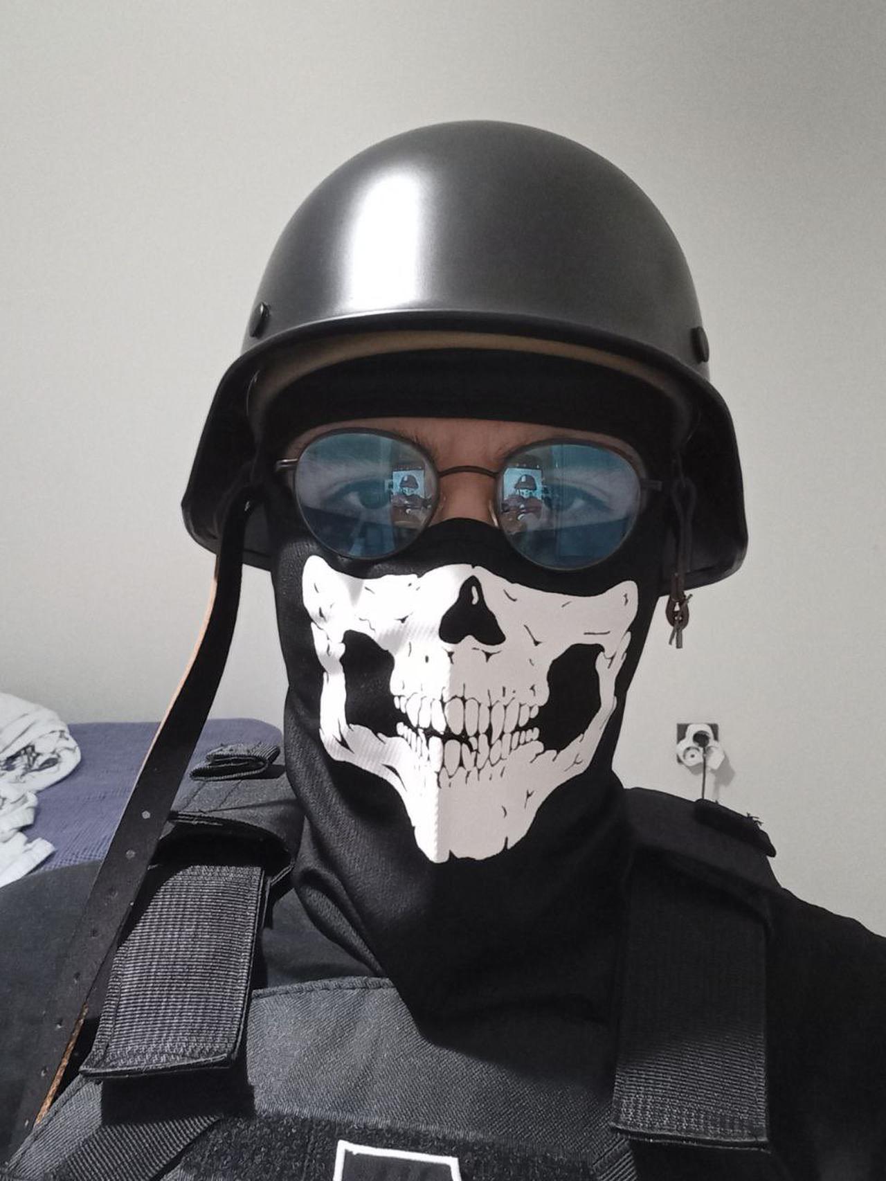 Arda K. in his outfit, in which he stabbed 5 people randomly in Eskisehir on live video in Eskisehir, Türkiye on August 12, 2024. (Photo obtained via X)