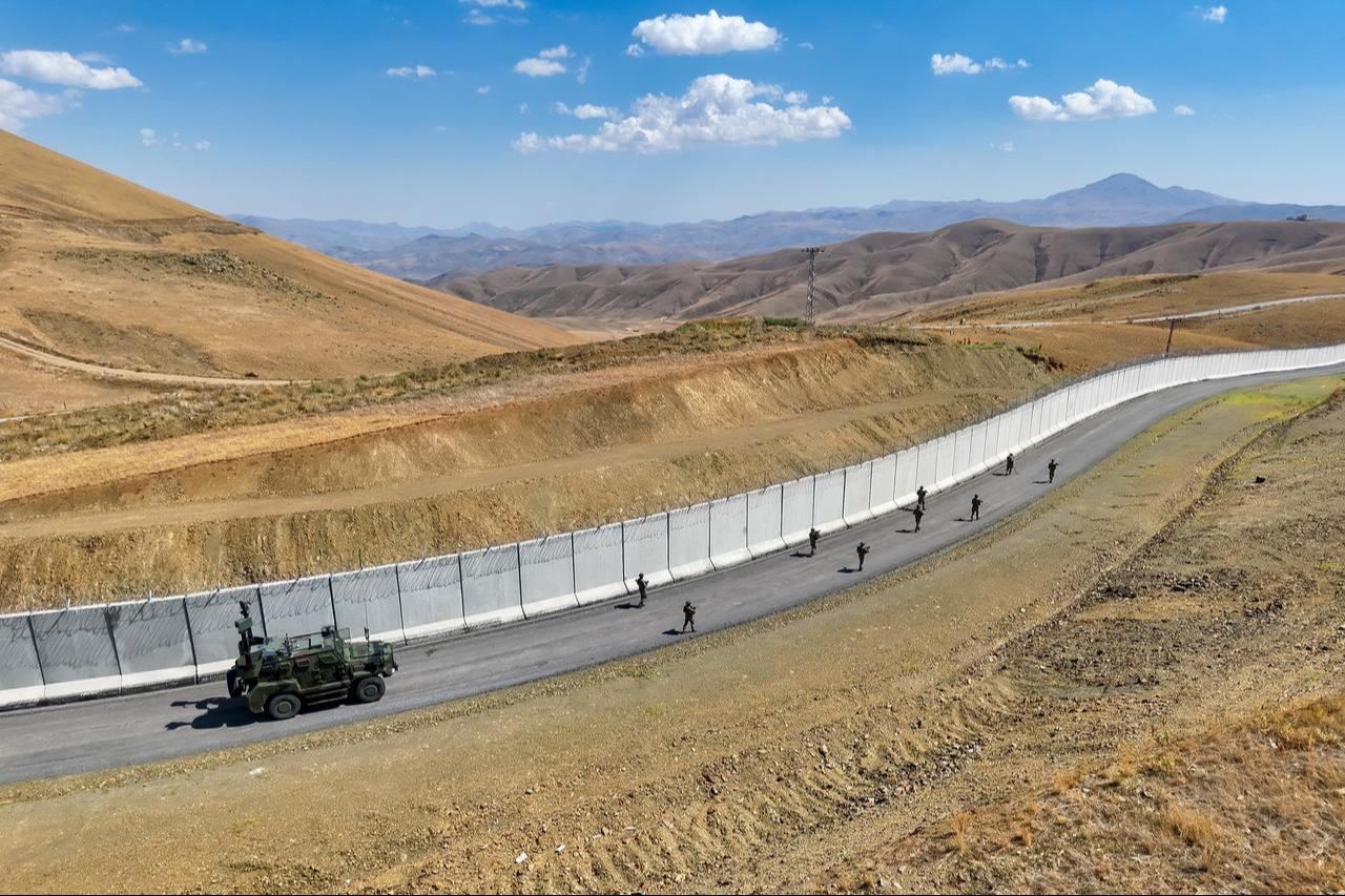 Turkish border units patrol the border in Van, Türkiye, on September 16, 2025. (AA Photo)