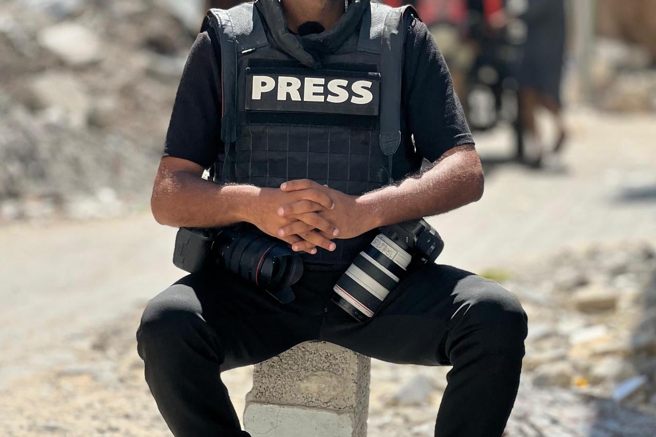 AFP journalist Bashar Taleb poses for a picture in the Gaza Strip on July 22, 2025. (AFP Photo)