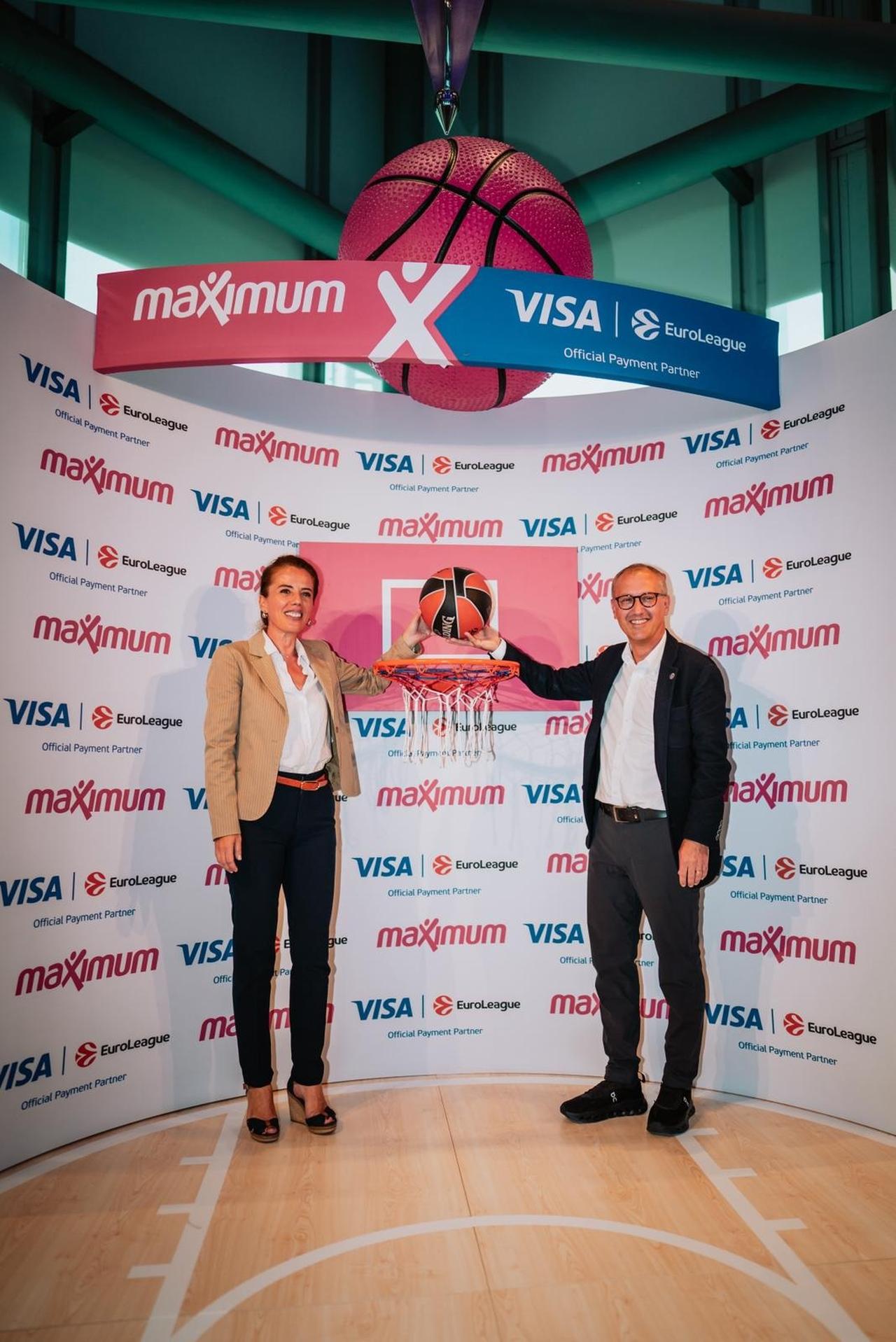 Photo shows Sezgin Lule (R), Salime Mumin (L) taking part in an event at Isbank Tower in Istanbul, Türkiye, on Sept. 25, 2025. (Handout Photo)