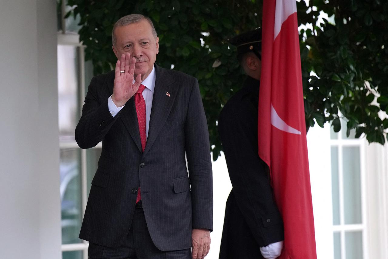 President Recep Tayyip Erdogan arrives at the White House on September 25, 2025 in Washington, DC. (AFP Photo)