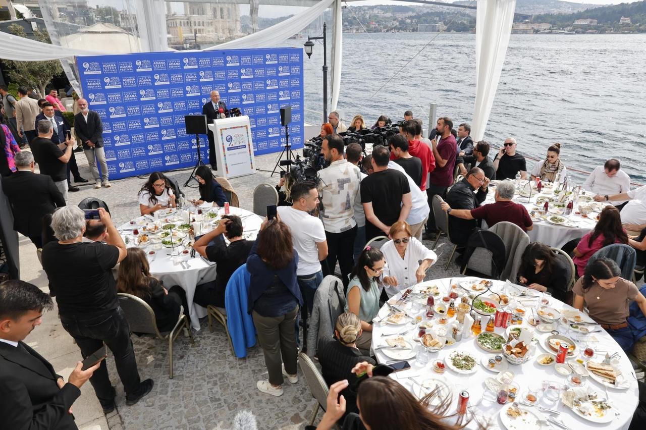Adana Governor Yavuz Selim Kosger hosts a press event for the 9th International Taste of Adana Festival at Feriye in Istanbul, Sept. 26, 2025. (Photo via Adana Governorship)
