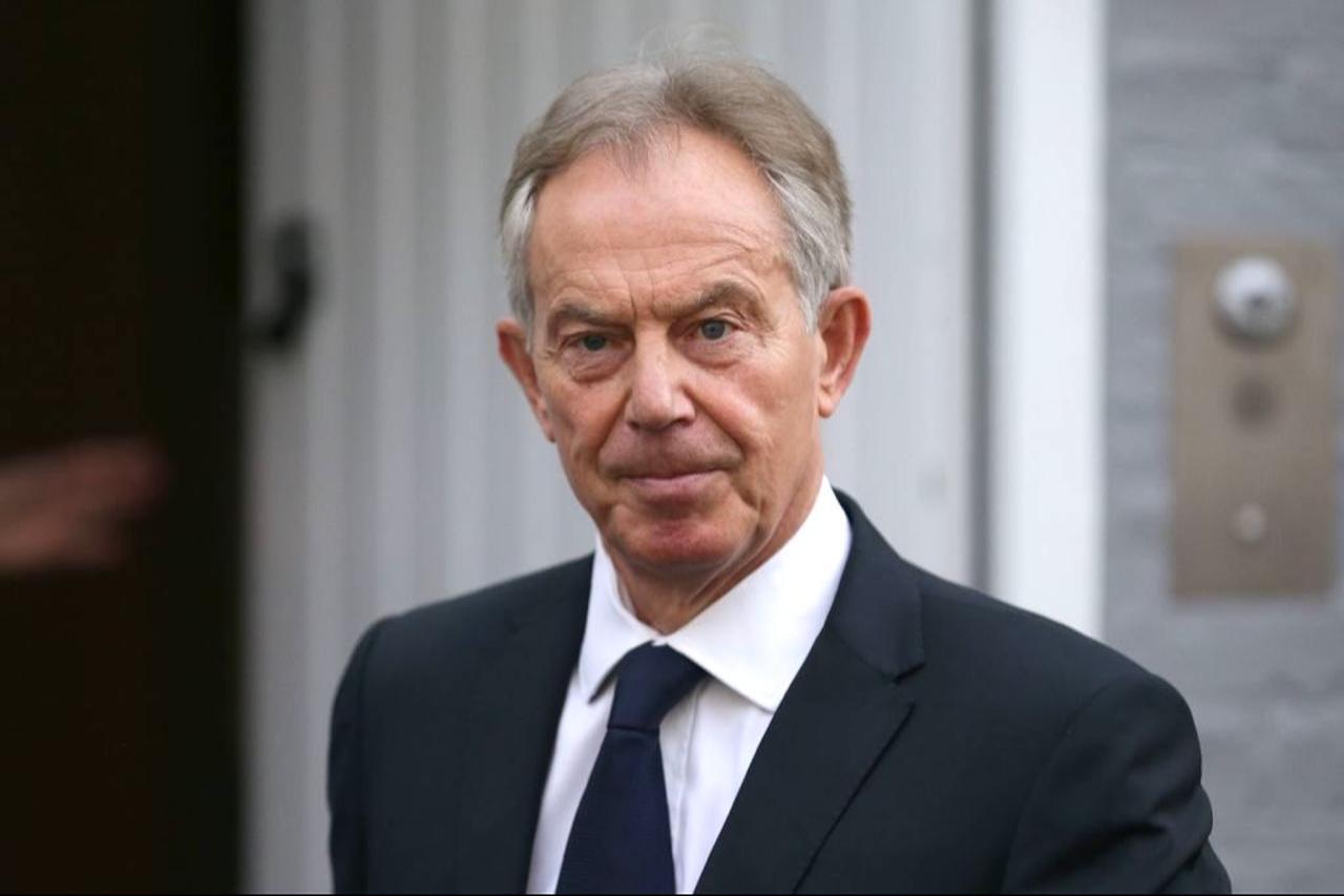 Former British Prime Minister Tony Blair leaves his home in London on July 6, 2016. (AFP Photo)