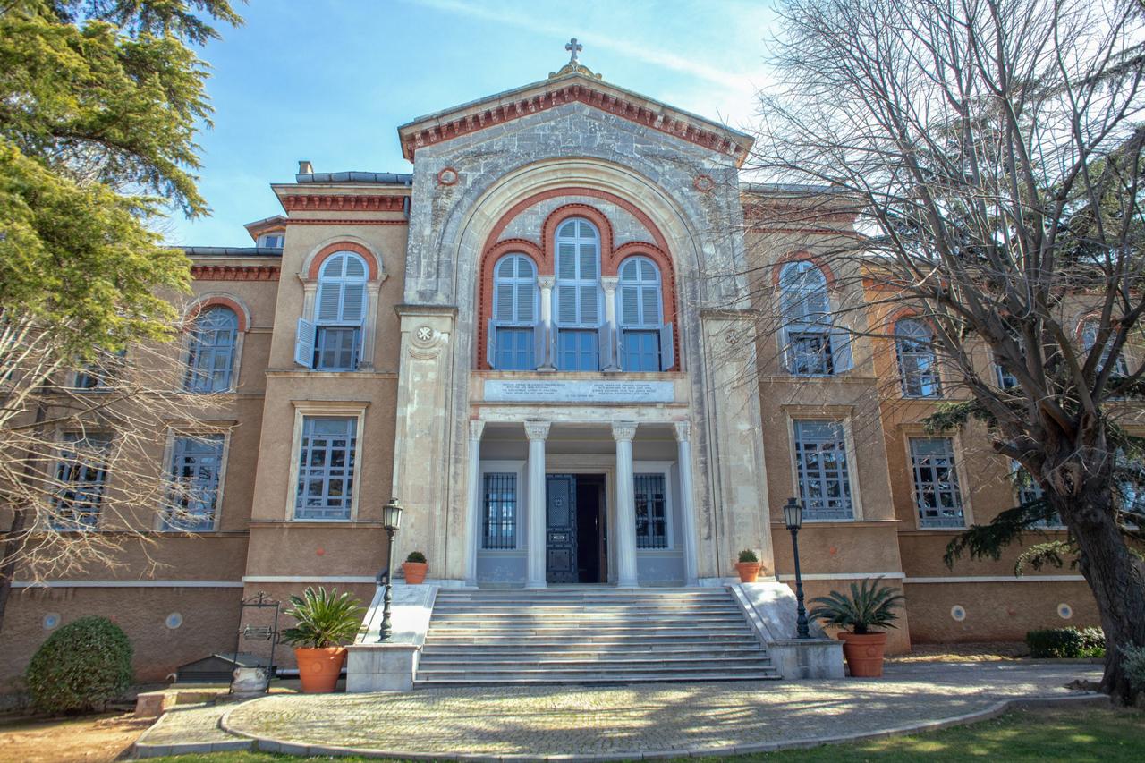 The main entrance of the Halki Seminary on Heybeliada, Istanbul, Türkiye, April 5, 2025. (Photo via tovima.com)