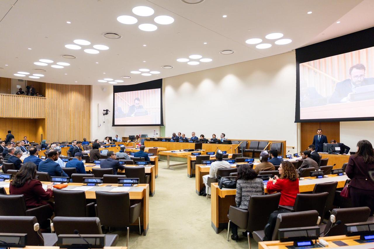 Foreign Minister Hakan Fidan chairs the Annual Coordination Meeting of the Organization of Islamic Cooperation (OIC) Foreign Ministers in New York, Sept. 26, 2025. (AA Photo)
