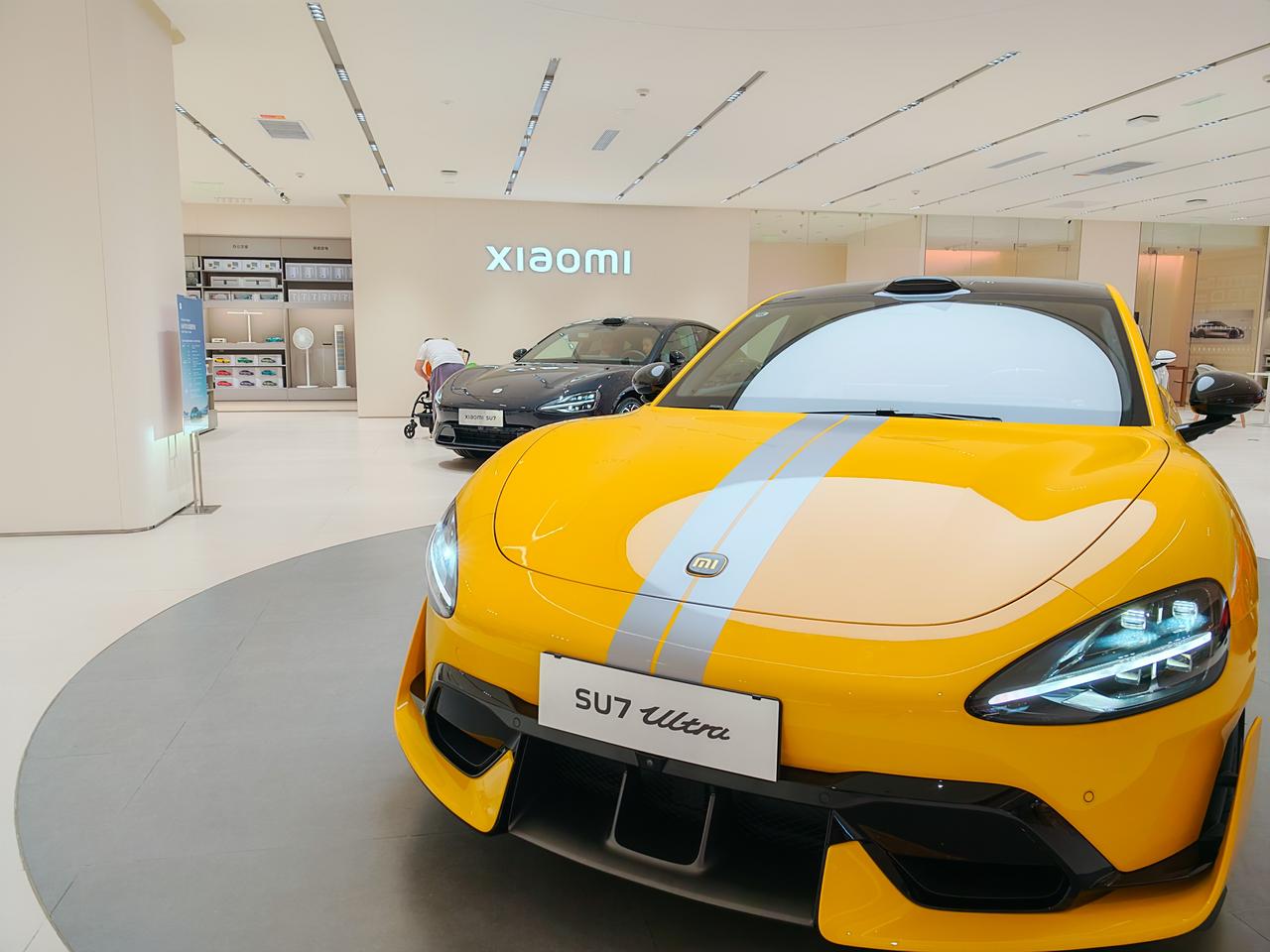 Xiaomi SU7 Ultra electric car displayed in showroom, accessed on Sept. 27, 2025. (Adobe Stock Photo)