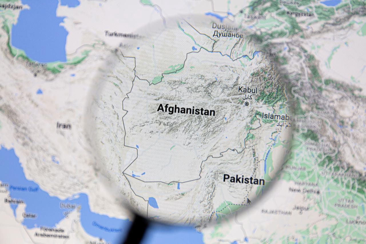 Afghanistan on Google Maps under a magnifying glass, in Ostersund, Sweden, Sep 7, 2021. (Adobe Stock Photo)