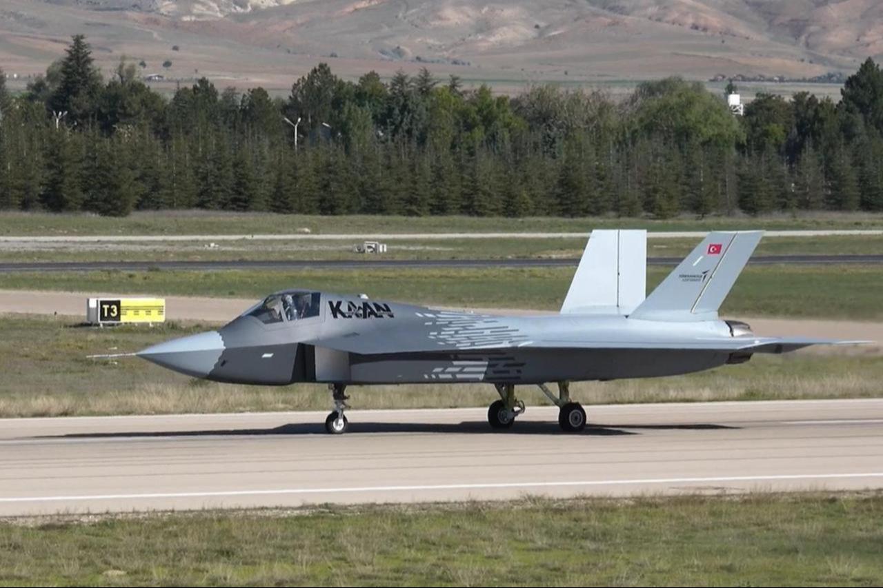 The second flight of the national combat aircraft KAAN was carried out successfully in Ankara, Türkiye, May 6, 2024. (Photo via Turkish Defence Industries Presidency)