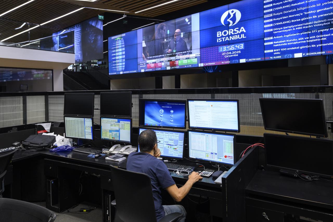 A general view of the Borsa Istanbul (BIST) office in Istanbul, Türkiye, August 27, 2025. (AA Photo)