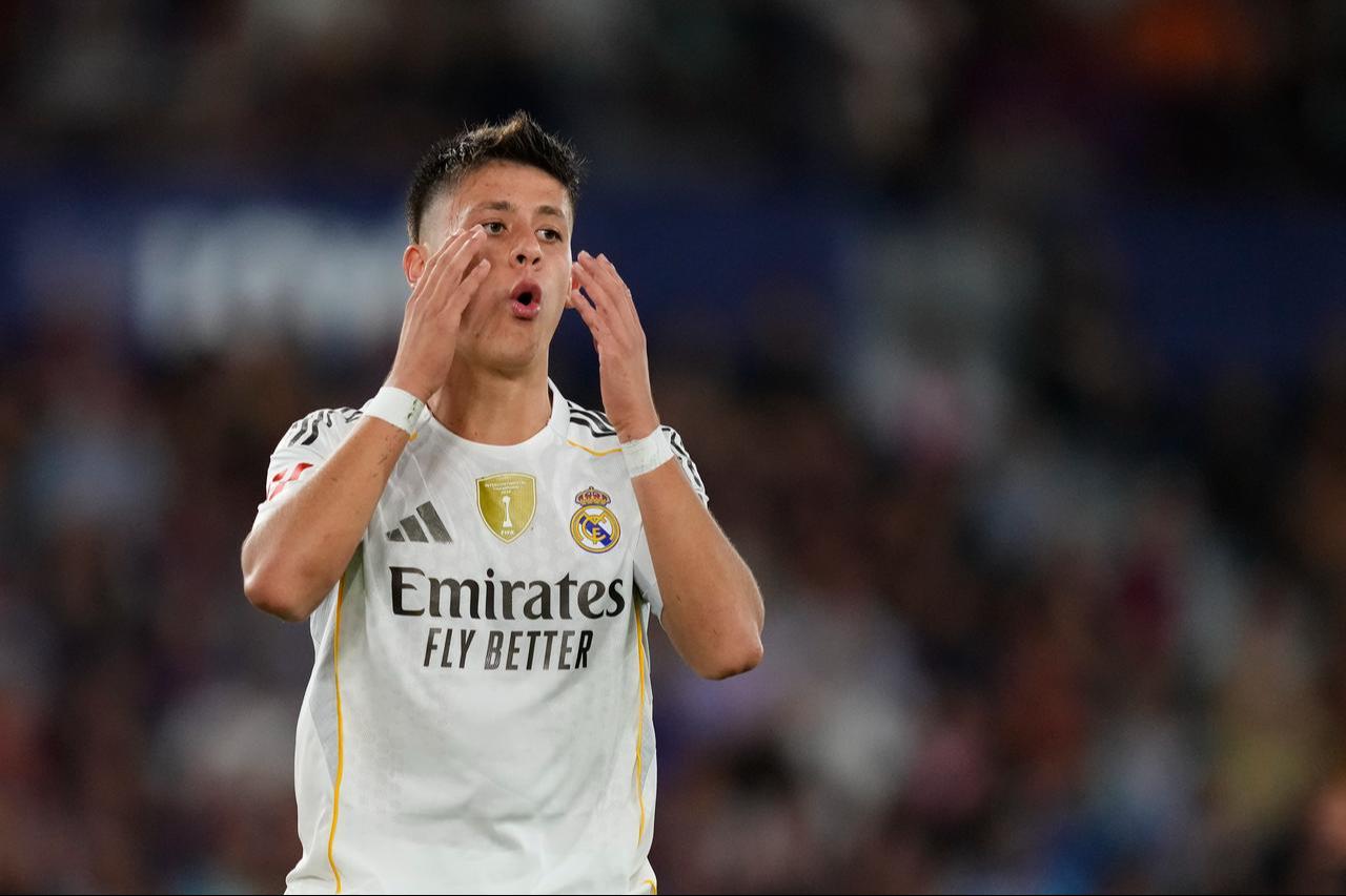 Arda Guler during the LaLiga EA Sports match between Levante UD and Real Madrid CF at Ciutat de Valencia, Sept. 23, 2025, in Valencia, Spain. (AA Photo)