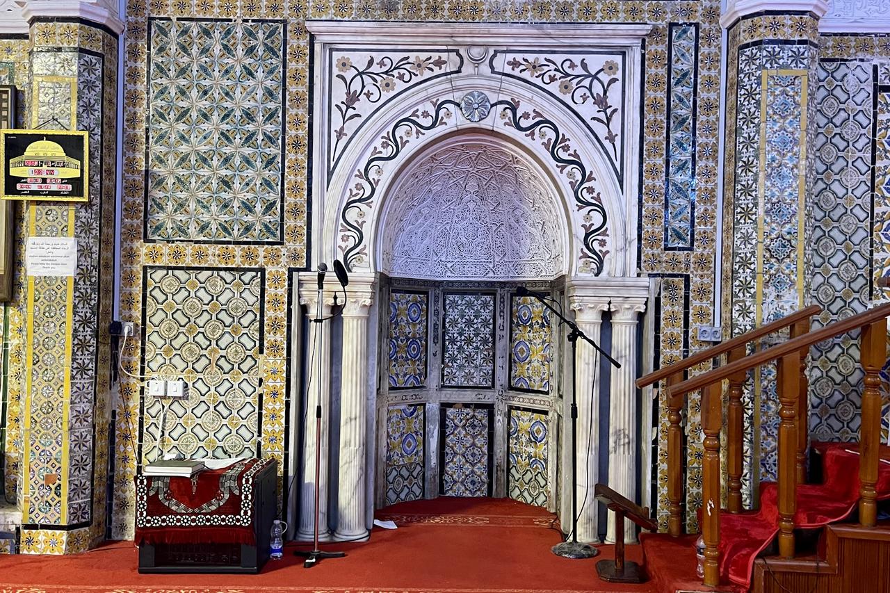 An inside view of the Gurgi Mosque, stands as a testament to Ottoman architecture, for two centuries with its tile decorations in Tripoli, Libya, May 12, 2025. (AA Photo)