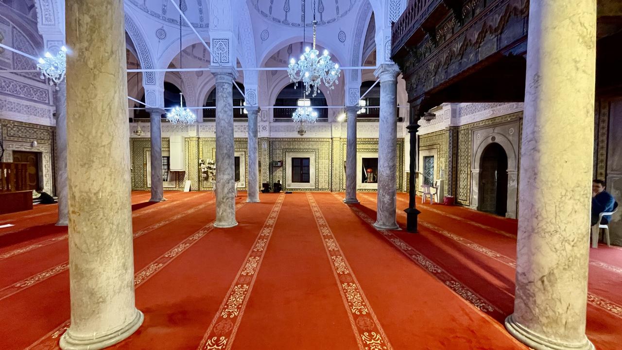 An inside view of the Gurgi Mosque, stands as a testament to Ottoman architecture, for two centuries with its tile decorations in Tripoli, Libya, May 12, 2025. (AA Photo)