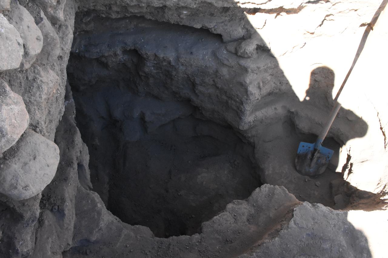 View of a mudbrick-built kiln unearthed during excavations at Uc Hoyuk in Afyonkarahisar, Türkiye, Sept. 29, 2025. (AA Photo)
