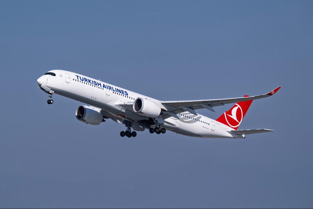 Turkish Airlines Airbus A350-900 departs from Los Angeles International Airport in California, US, on January 18, 2025. (Adobe Stock Photo)