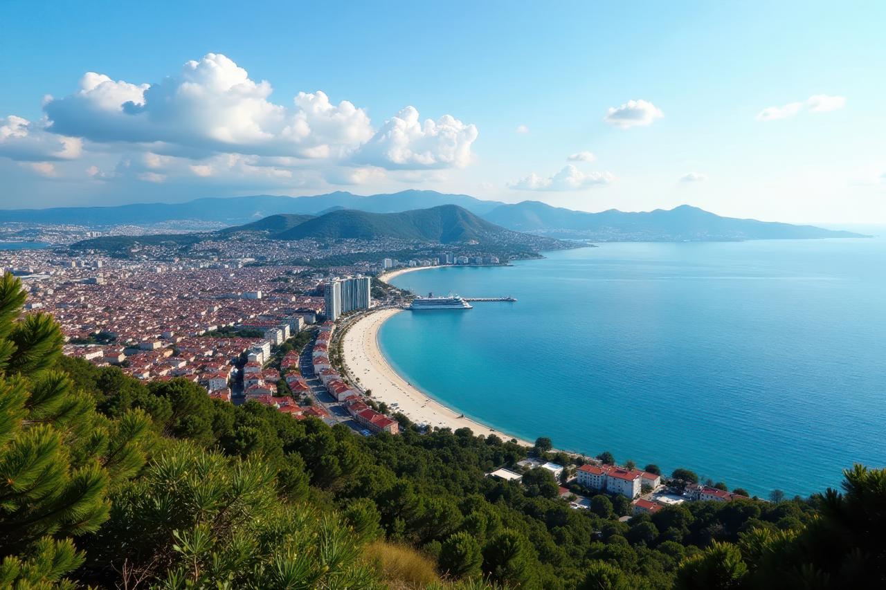 A panoramic view of Tekirdag’s coastline along the Sea of Marmara, Türkiye. (Adobe Stock Photo)