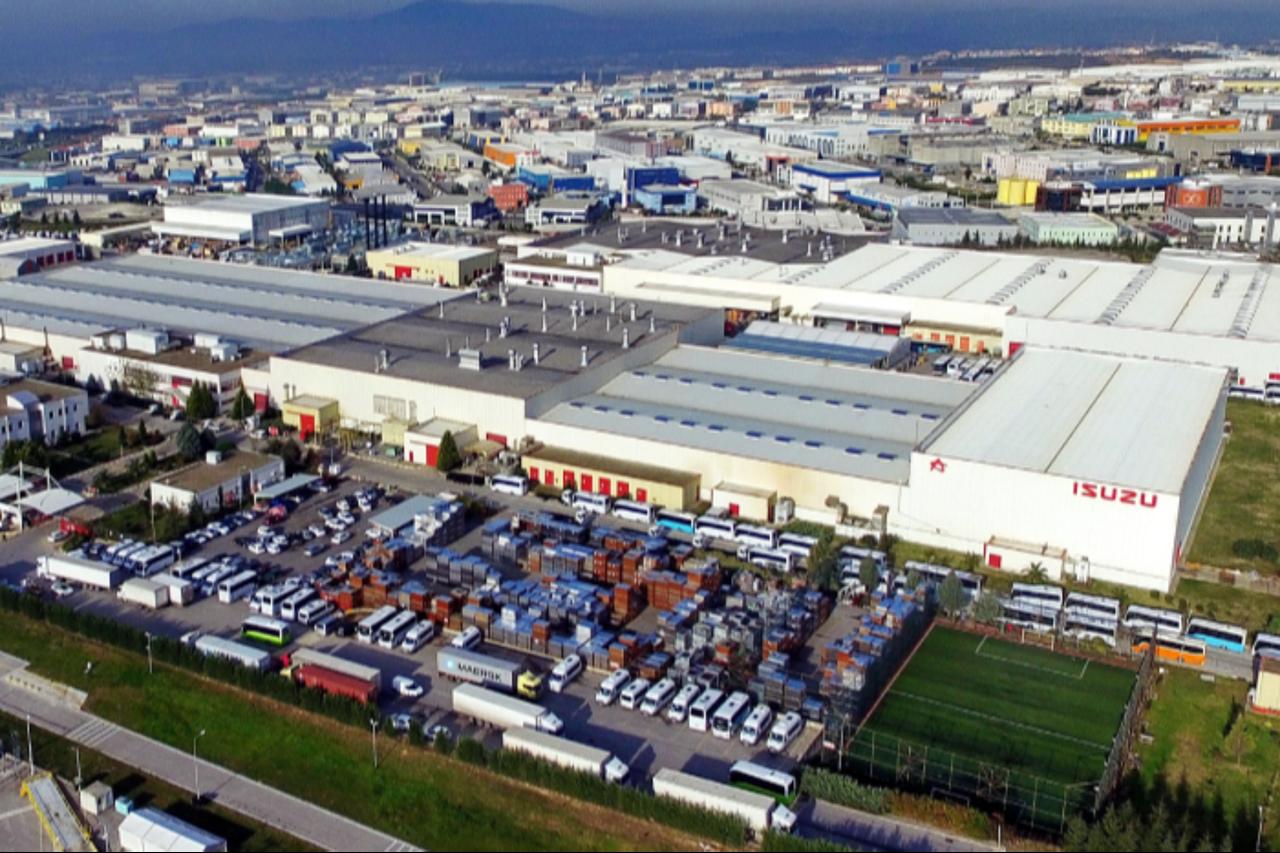 Aerial view of Anadolu Isuzu’s production facilities in Kocaeli, Türkiye. (Photo via isuzu.com.tr)