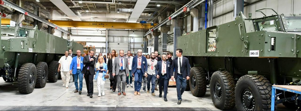 A delegation from Spain tours FNSS' facilities. (Photo via X/@RODRIGORRC72)