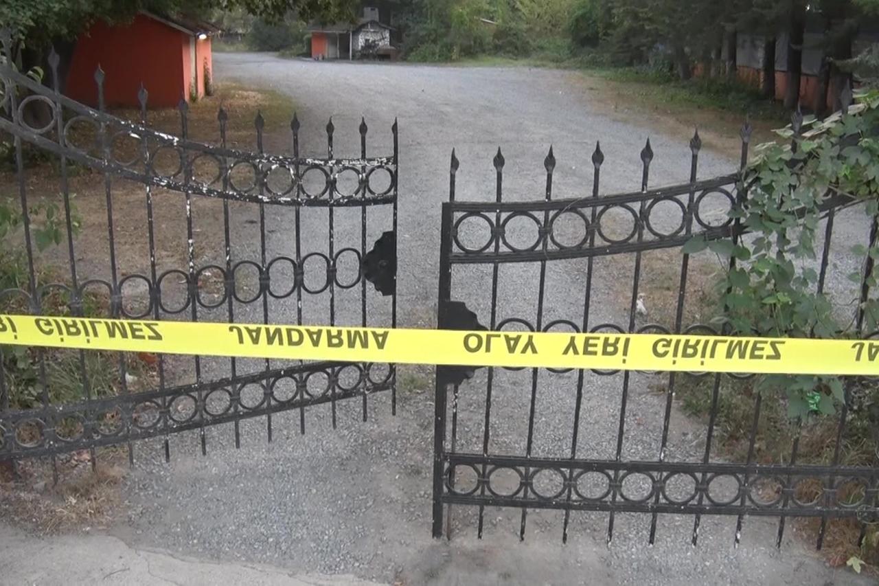 The entrance of Yesiloba Et Mangal in Cekmekoy, where prosecutor Ercan Kayhan was fatally attacked, remained closed off by police tape on Thursday morning, Istanbul, Türkiye, September 4, 2025. (IHA Photo)