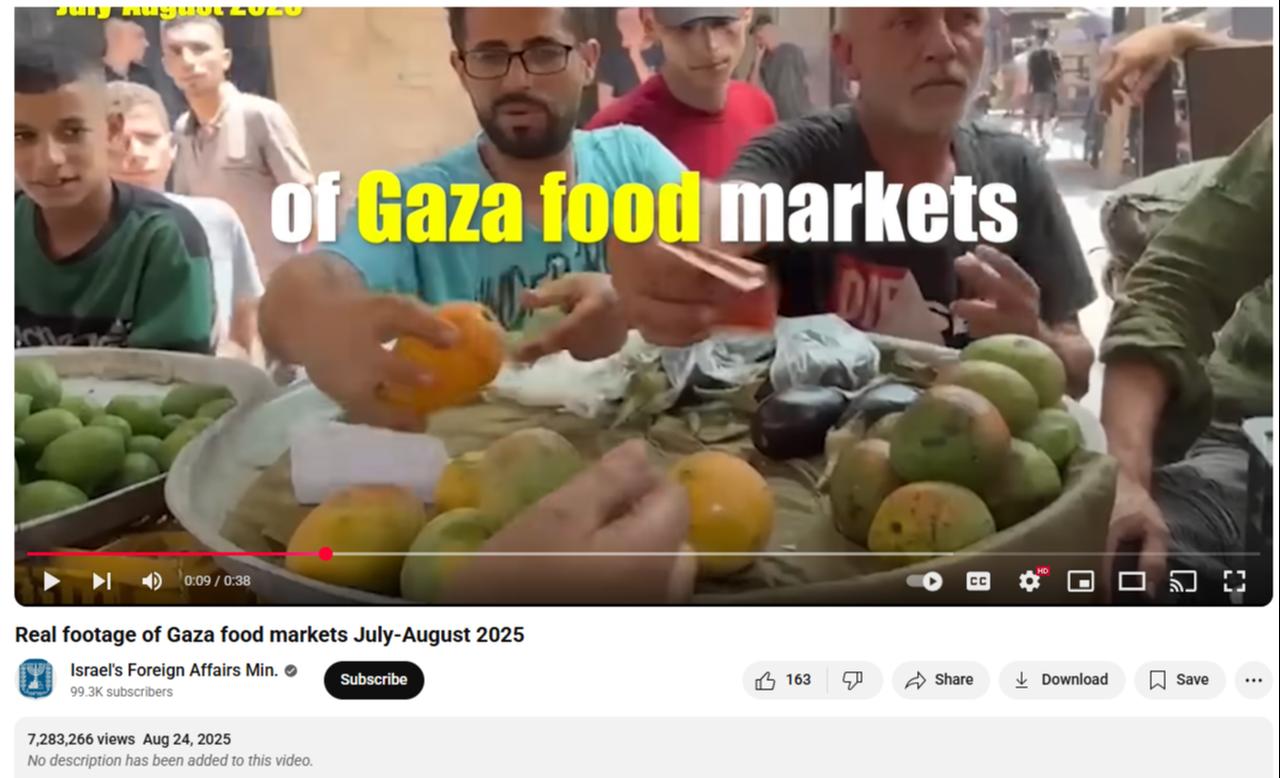 Screenshot from the video cited in the report as evidence of the ad campaign between Israel and YouTube. (Photo via YouTube / @IsraelMFA)