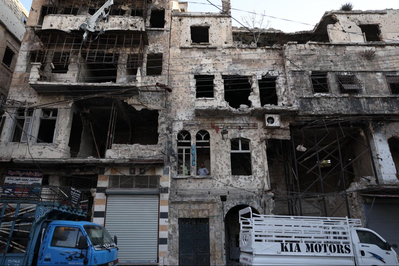 A general view of the damaged houses, some of which have collapsed in Aleppo, Syria, September 2, 2025. (AA Photo)
