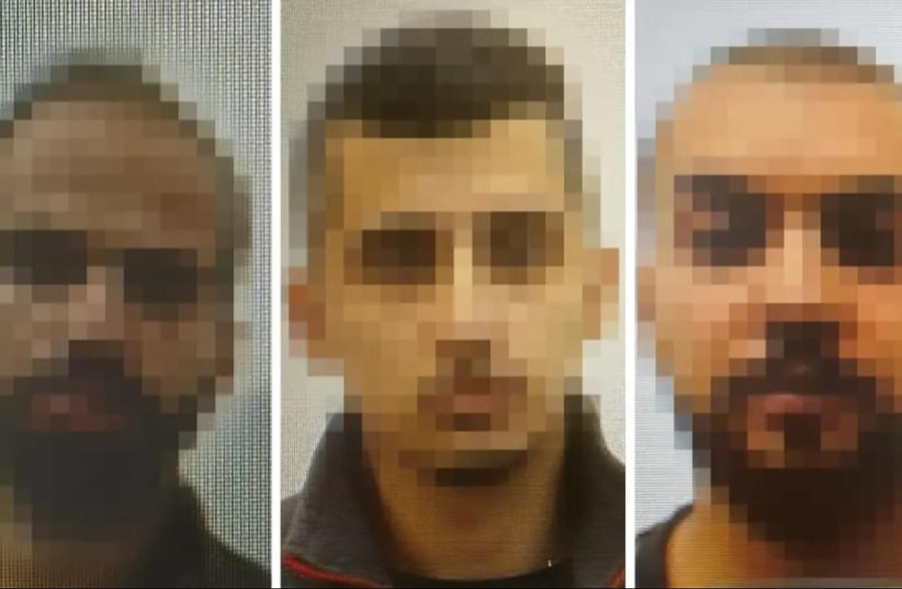 Three members of an alleged Hamas-linked cell in Hebron who allegedly planned to assassinate National Security Minister Itamar Ben-Gvir, September 2025. (Photo via Shin Bet)