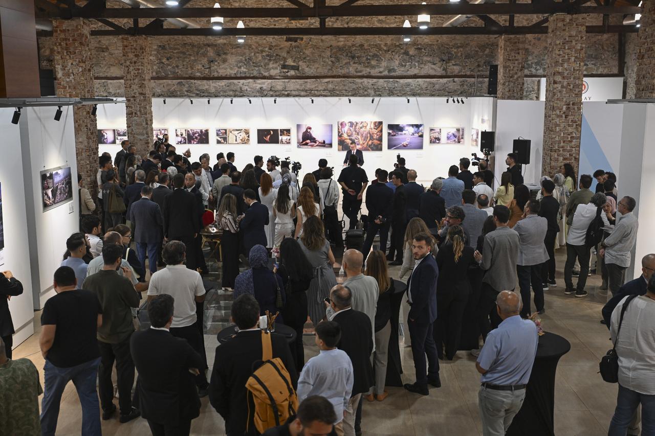 The official invitation for the second exhibition of the “Istanbul Photo Awards 2025” takes place in Istanbul, Sept. 6, 2025. (AA Photo)
