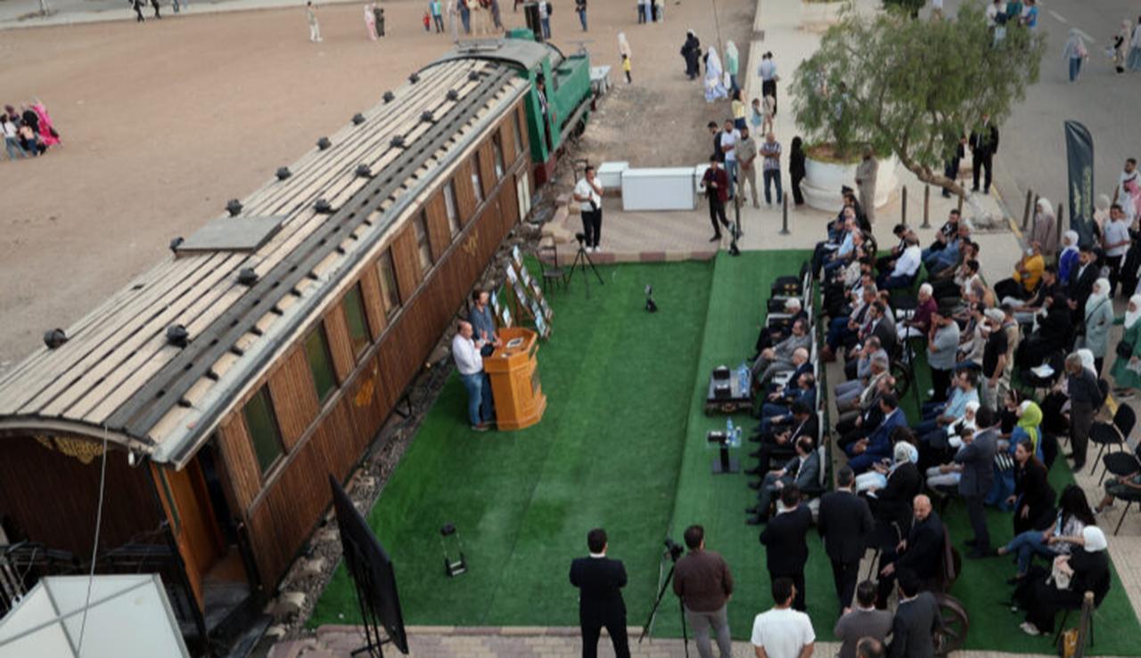 Cultural Evening Chronicles the Hejaz Railway from Damascus to Medina at Damascus International Fair, Damascus, Syria, September 2, 2025 (SANA Photo)