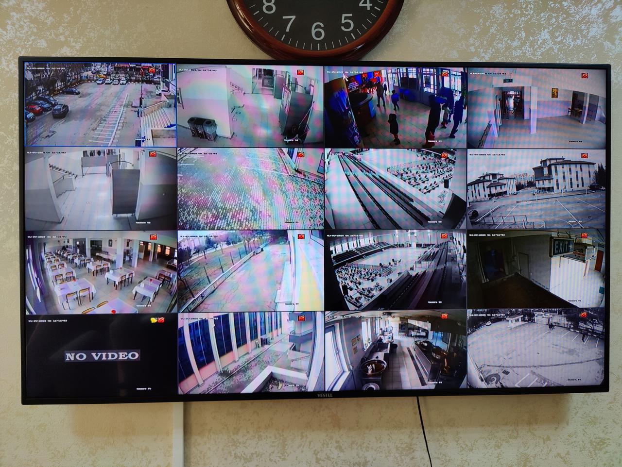 Security camera monitoring screen in a school building in Ankara, Türkiye, March 9, 2024. (Adobe Stock Photo)